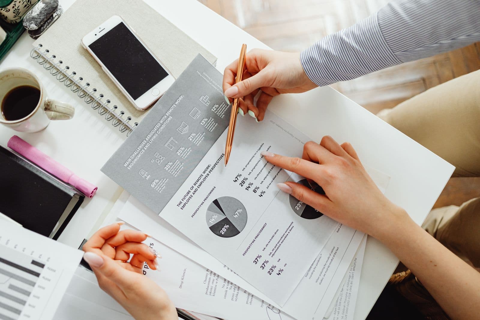 Reviewing financial documents